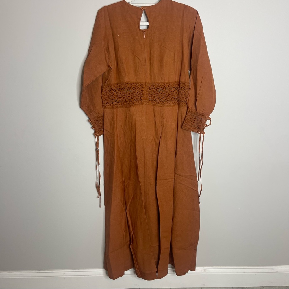 NWT Eddy Mary Linen Maxi Dress - Picture 14 of 14